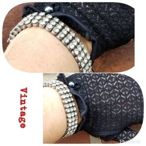 Vintage rhinestone expansion‎ bracelet